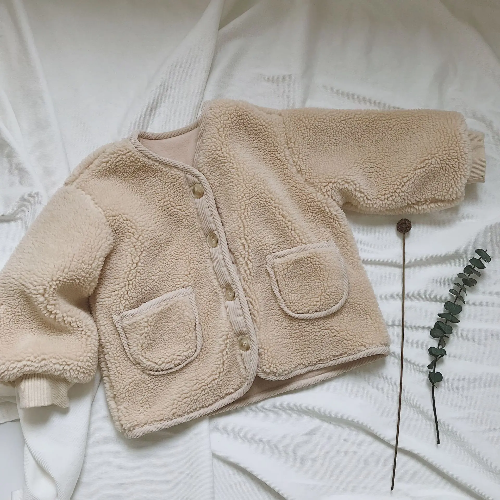 2019 симпатичный дизайн зимняя детская флисовая куртка оптом