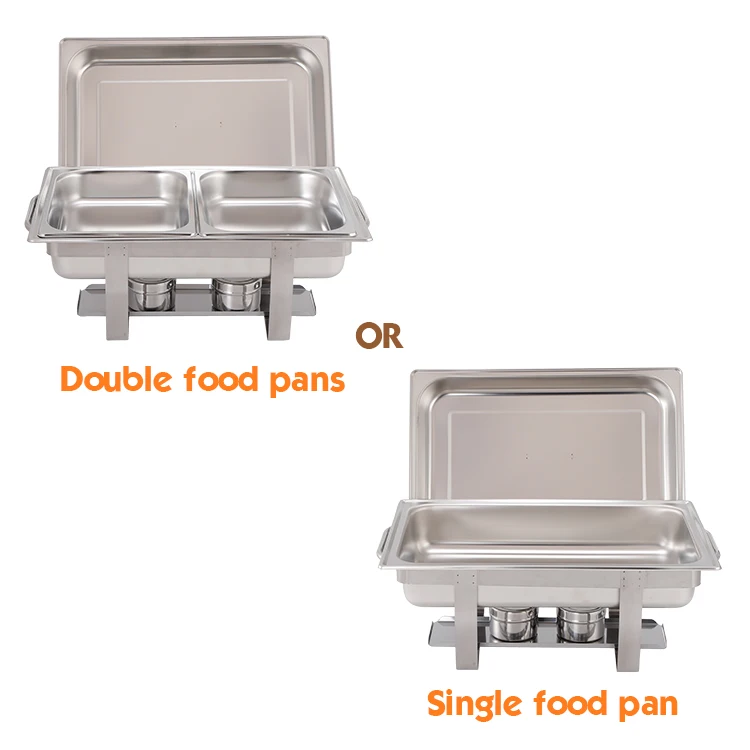 Hotel Restaurant Chaffing Dish Food Warmer Chafing Dish Buffet Catering Stainless Steel Food Warmer Chafing Dish Buffet Set