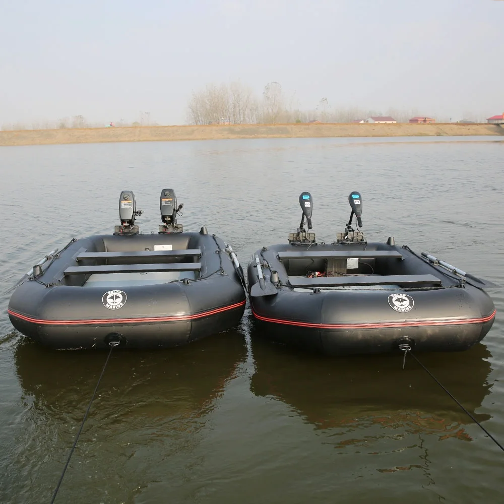 8.5 ft Dinghy Boats 6 Persons Widened Inflatable Boat Fishing Kayak Raft Sport Boat for Adults with Paddles Air Pump Carry Bag