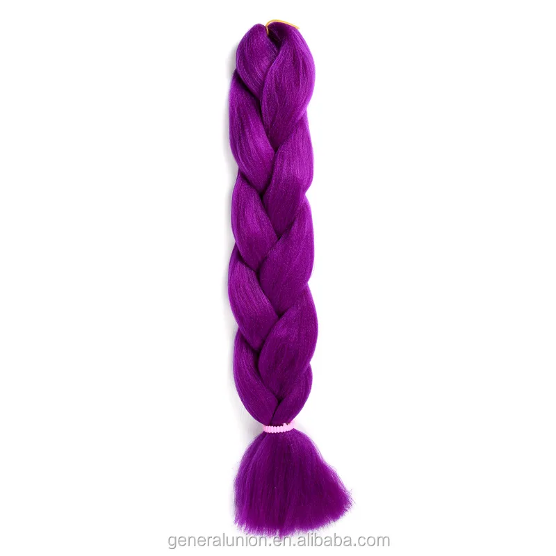 Smooth colorful  human  wigs jumbo braid hair African synthetic wig