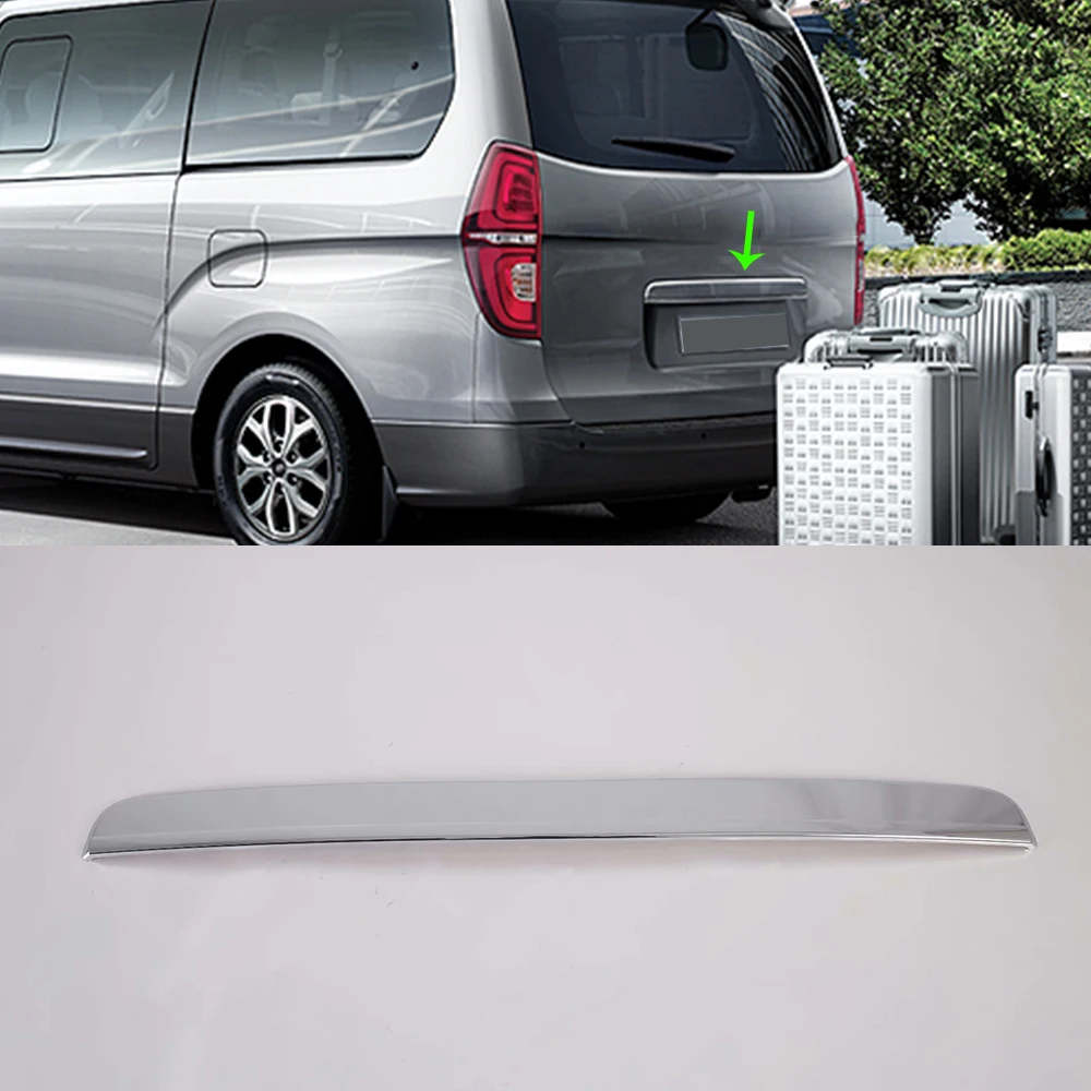 Аксессуары ABS Автомобильная Задняя Крышка багажника молдинг лента крышка декоративная наклейка защитная отделка для Hyundai H-1/Grand Starex 2019