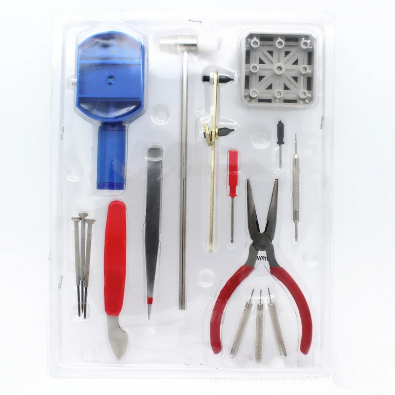 Hot Sale Repair 16-piece Watch Repair Tool Set Open Watch Back Cover Remover Steel Band Pry Bottom Knife