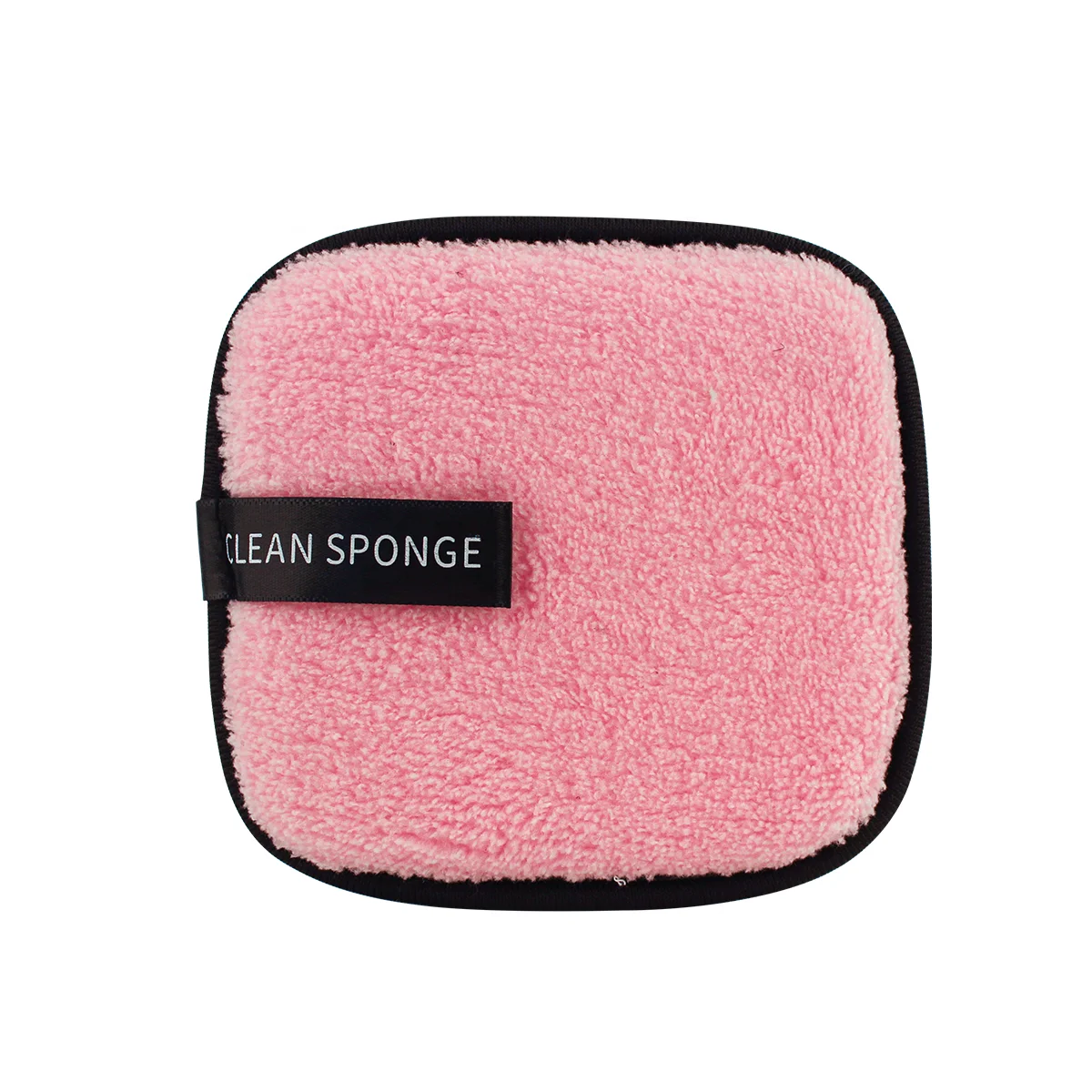 Custom Logo Private Label Cotton Makeup Remover Facial Cleansing Sponge Puff square Shape Cleaning Sponge