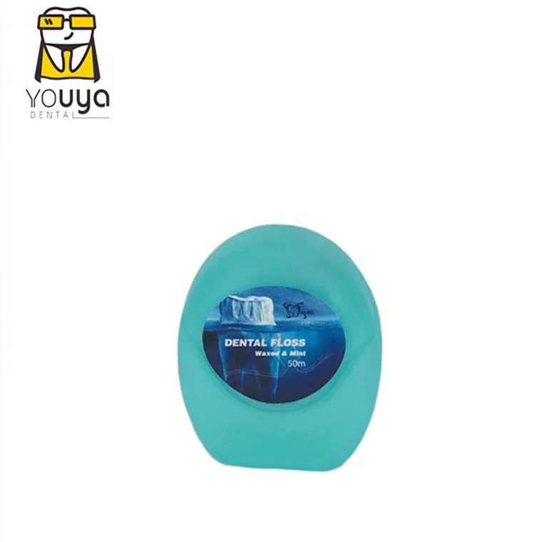 Round Shape Oral Hygiene 50 Meters Mint Flavor Tooth Floss Dental Floss