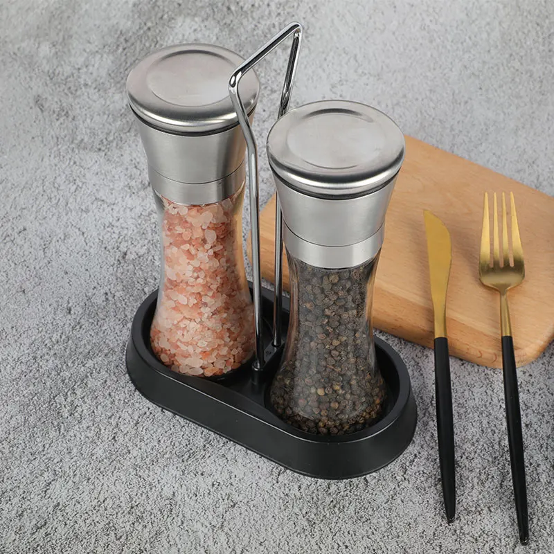High Quality Hot Sale Salt and Black Pepper Spice Grinder Seasoning Grinding Bottle