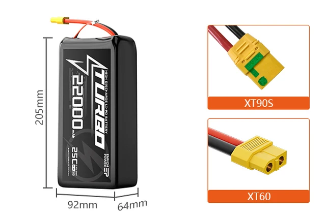 22000mah 6S литий-ионный аккумулятор оптовая продажа Заводская поставка для Дрон-распылителя совместимого с Tattu