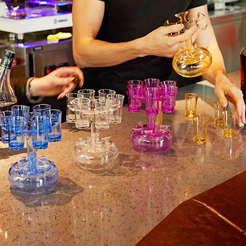 New Design Crystal Clear Wine Glass Decanter Food Grade Material Automatic Wine Decanter Set