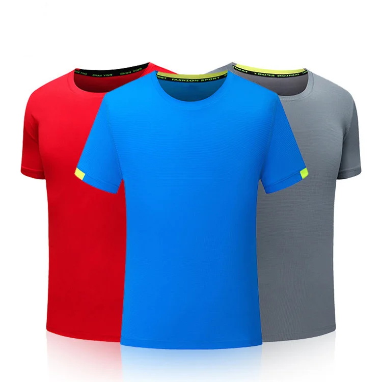 Sublimation Tshirt Blank 100% Polyester Quick Dry Cycling Tshirt Custom Cheap Sports Mens Running Tshirt