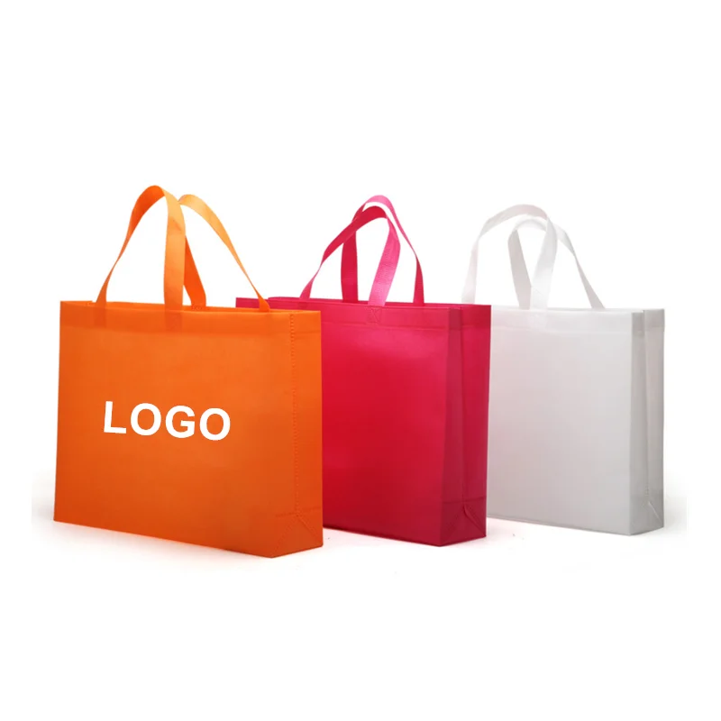 Reusable custom shopping bags non woven fabric bag with logo