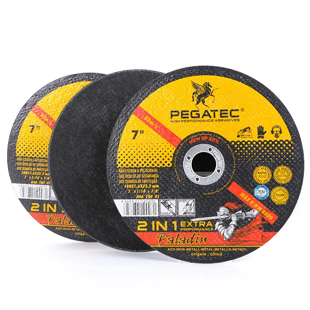 7inch steel cutting disco de corte cut off wheel for stainless pegatec