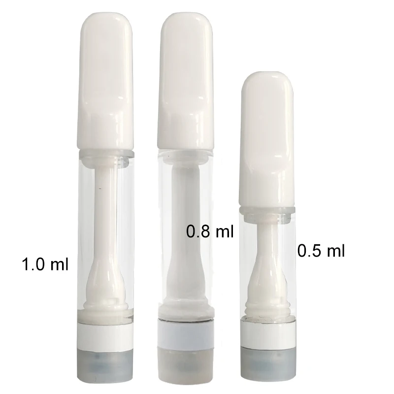 
USA stock 510 glass cbd cartridge atomizer custom logo full ceramic cartridge fast shipping 