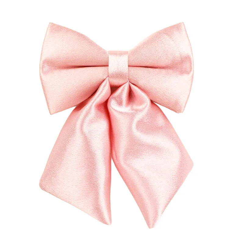 Dog Accessories Bow Tie Knot Cute Puppy Doggy Luxury Satin Party Decoration Pink Pet Dog Collar Leash Harness Set