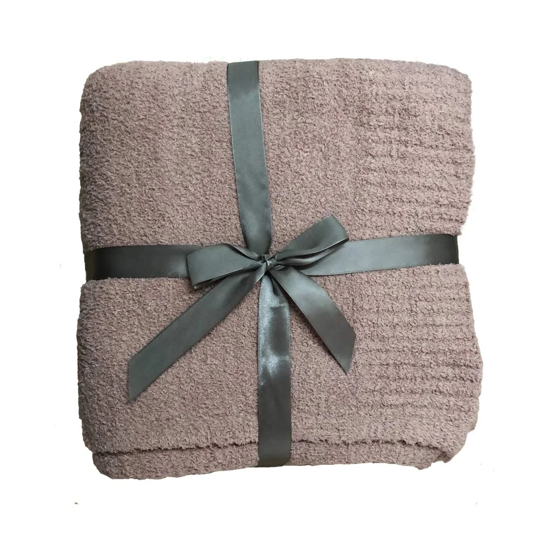 High Quality brushed polyester knitting fabric for blanket chunky knit blanket organic baby knit