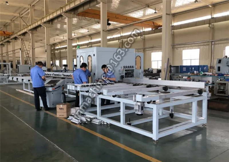 Window cutting center machine window door cnc aluminum profile cutting center sinon cnc cutting center