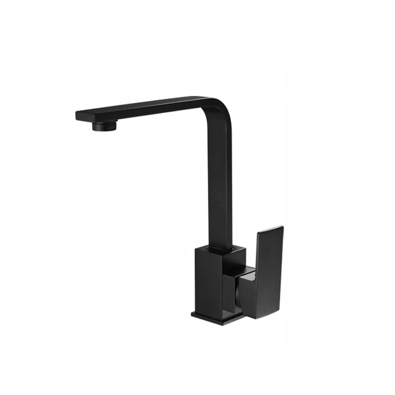 
New designed black single handle sink Hot and cold kitchen faucet 