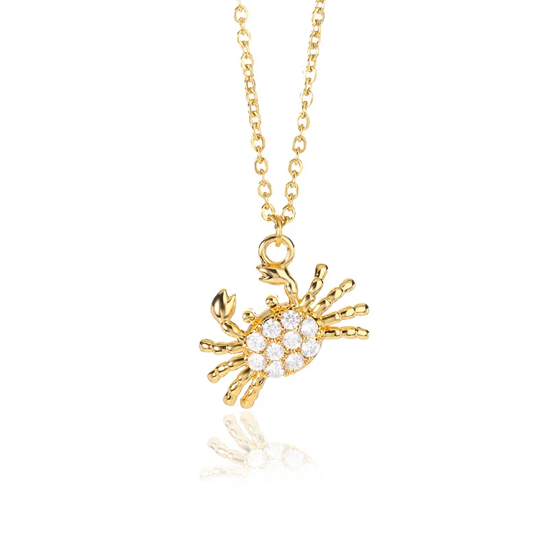 Fashion Marine  animal personality small crab Necklace Jewelry