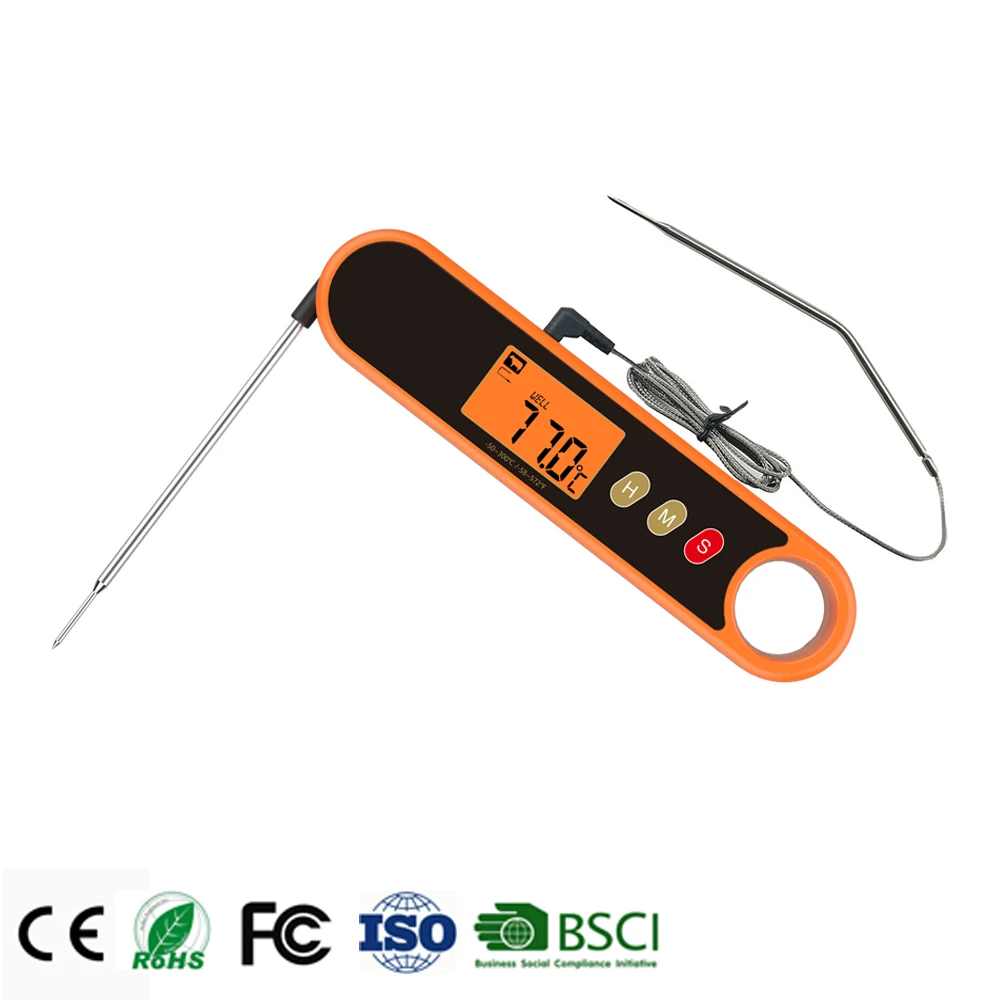 Waterproof Instant Read Electronic Food Cooking BBQ  Digital Kitchen Oven Meat Thermometer