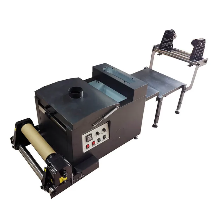 30cm roll to roll offset hot print printer automatic powder shaking and powder drying equipment