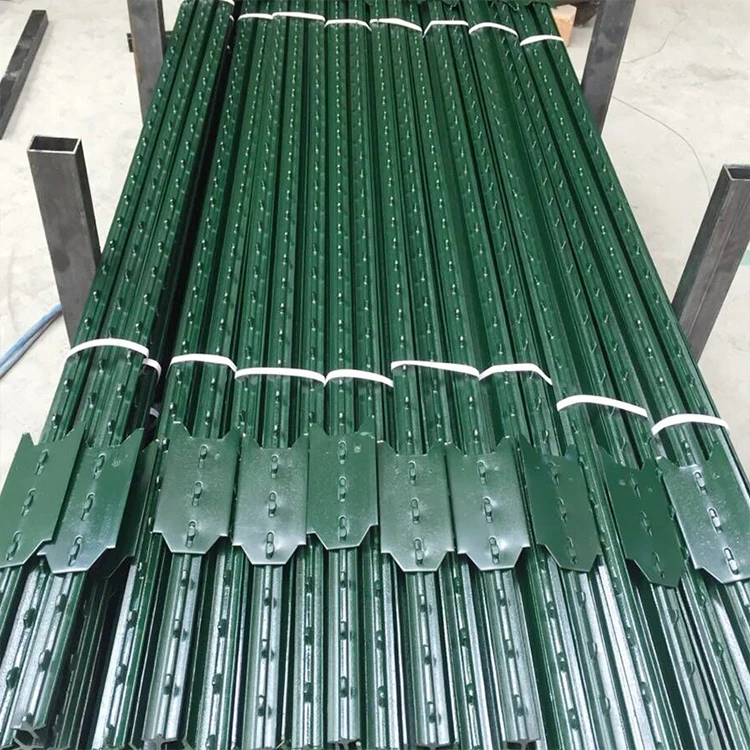 American hot sale garden powder coated metal t post heavy duty farm fence steel studded 6 ft t-post
