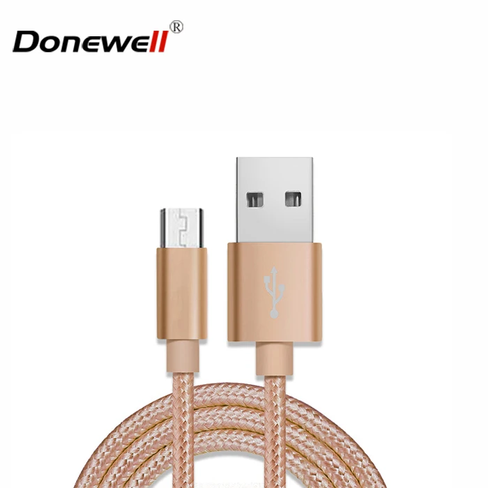 wholesale high quality type c Data charging Cable nylon braided jacket 5V 2A fast charging