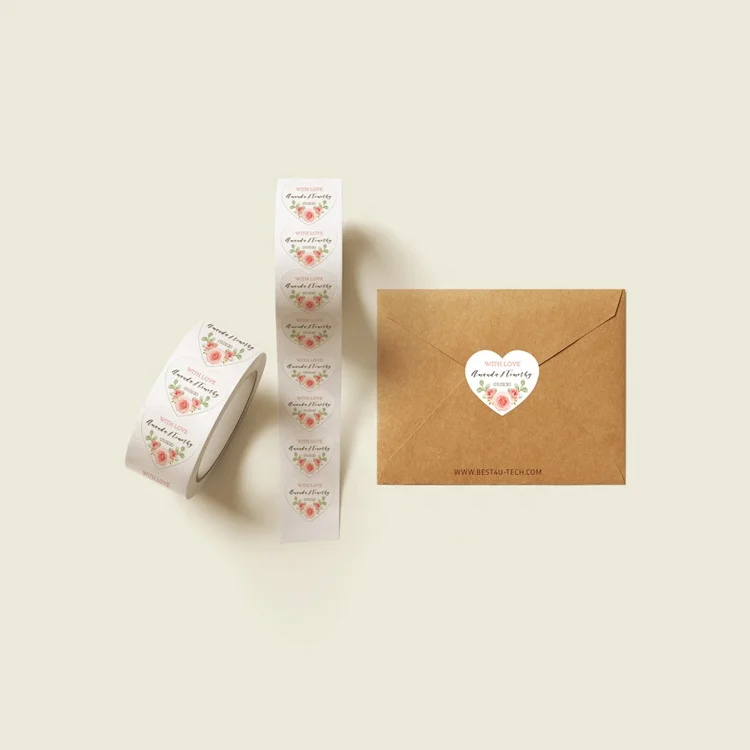 Bride Wedding Invitation Envelope Seal Sticker