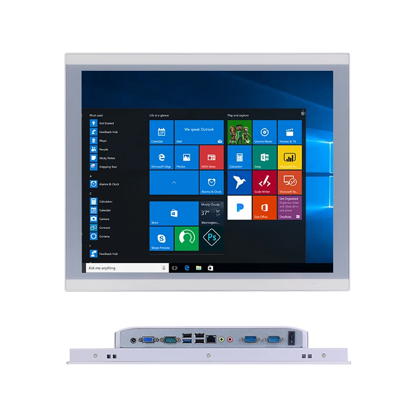Manufacturer Brand 4gb Ram 128gb Ssd Cheap Price Touch Monitor Panel Ip65 All-In-One Pc I3 I5 I7 Industrial Touch Panel Pc