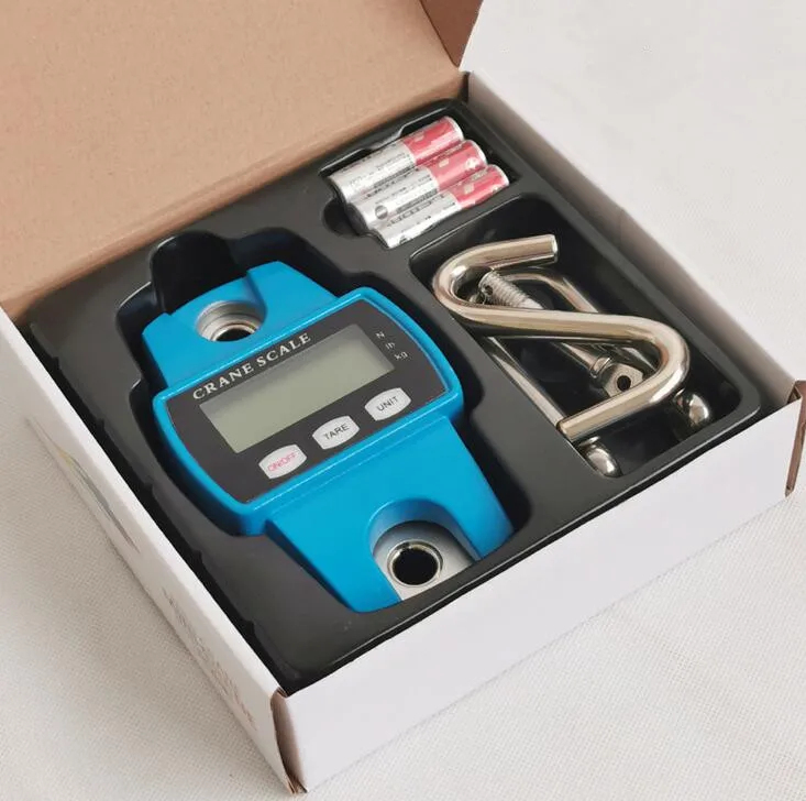 LCD Display Crane Scale with 300kg Capacity Battery Powered