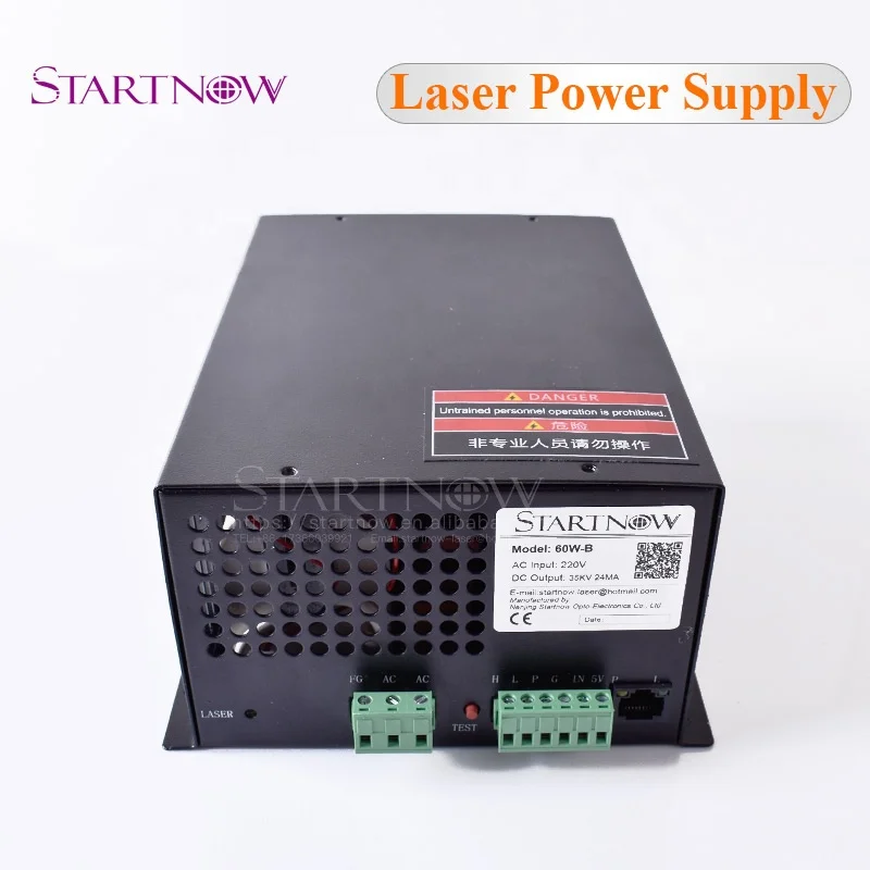 Startnow 60W-B лазерный источник питания с сетевой порт 70 Вт Генератор MYJG-60 для квадрокоптера дистанционным управлением 60 CO2 лазерной трубки лазерная гравировка части отрезного