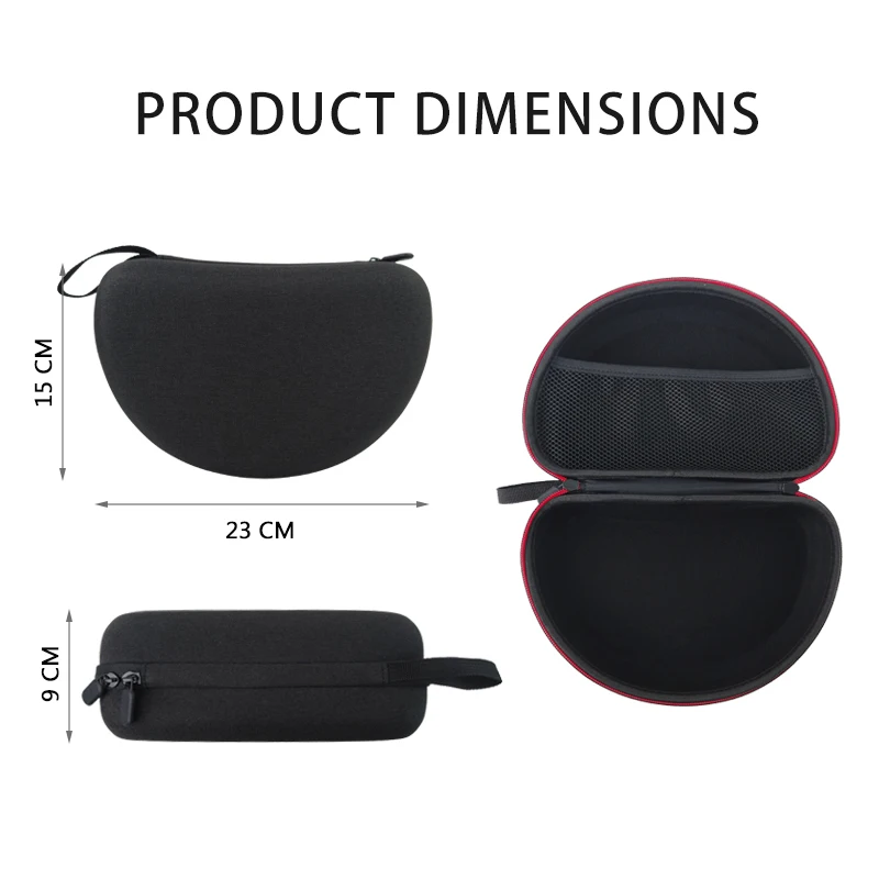 Black Protective Travel Earphone Case Custom Eva Hard Case Bag For Beats Headphones
