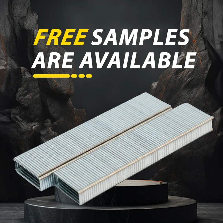 Factory wholesale U pin shape flat 71 series metal furniture staples