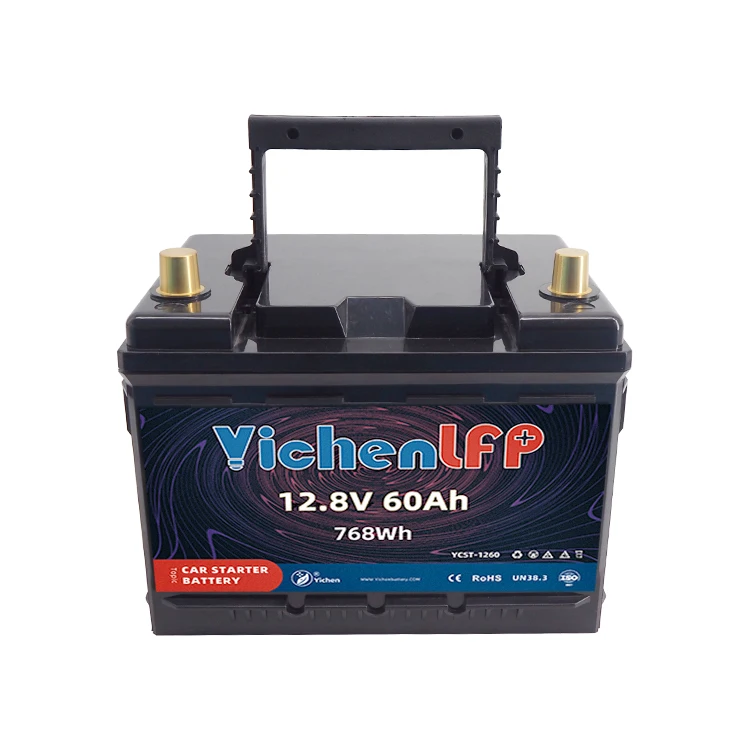 12V 60Ah CCA800 Lithium Iron Phosphate LiFePO4 for Auto Marine Cranking Lithium Battery Pack