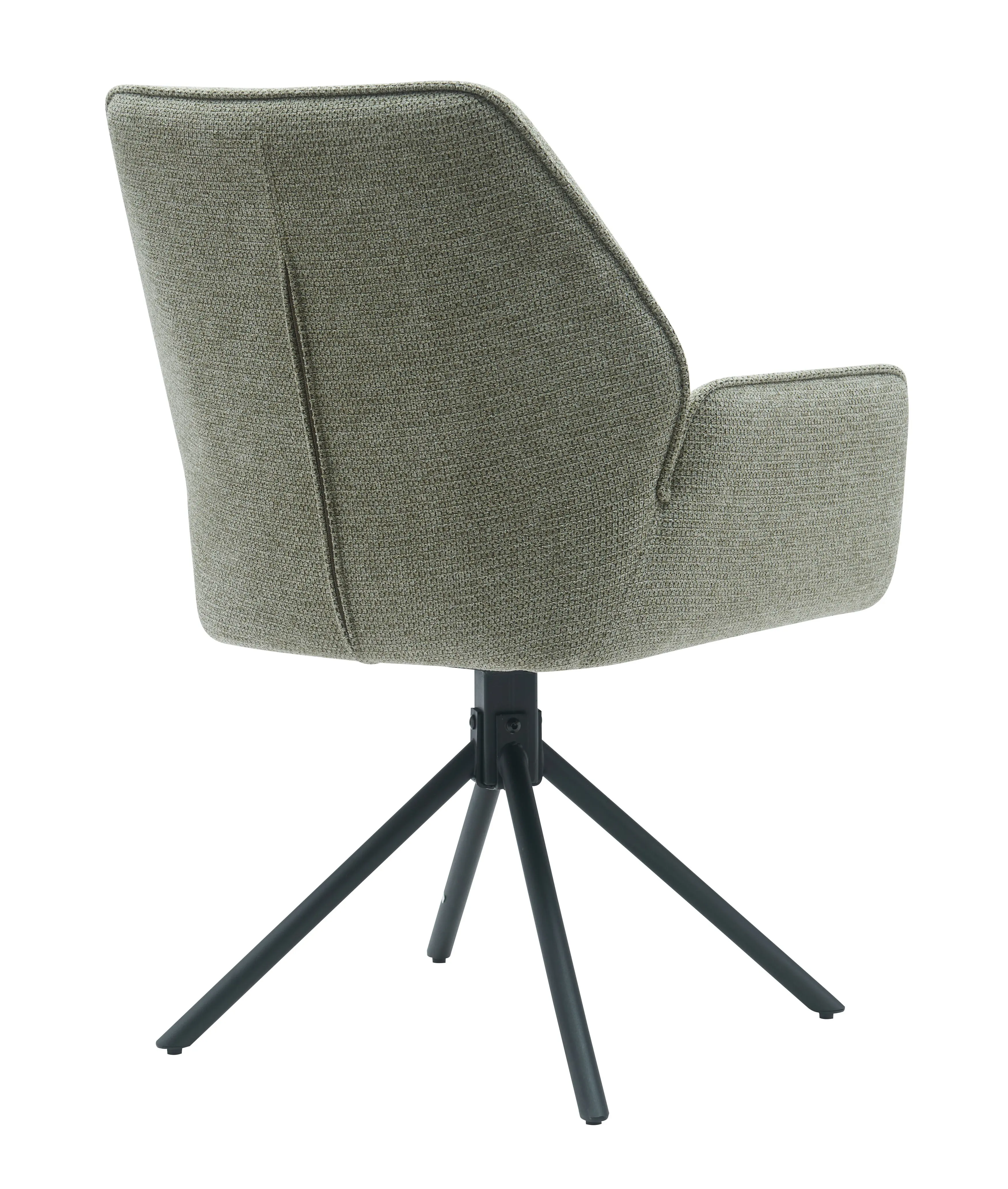 Modern Design Teddy Velvet Dining Chair with Swivel Base Soft Seat and Arms PC Material for School or Restaurant Use