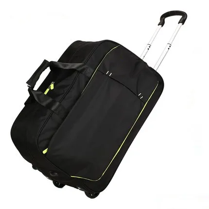 High-capacity lightweight outdoor foldable Airport Trolley duffel luggage travel Roller bag with 2 wheels