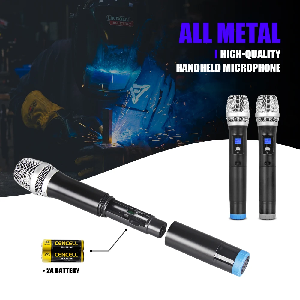 Hot Sale Professional UHF Wireless Electret Condenser Microfones Microphone