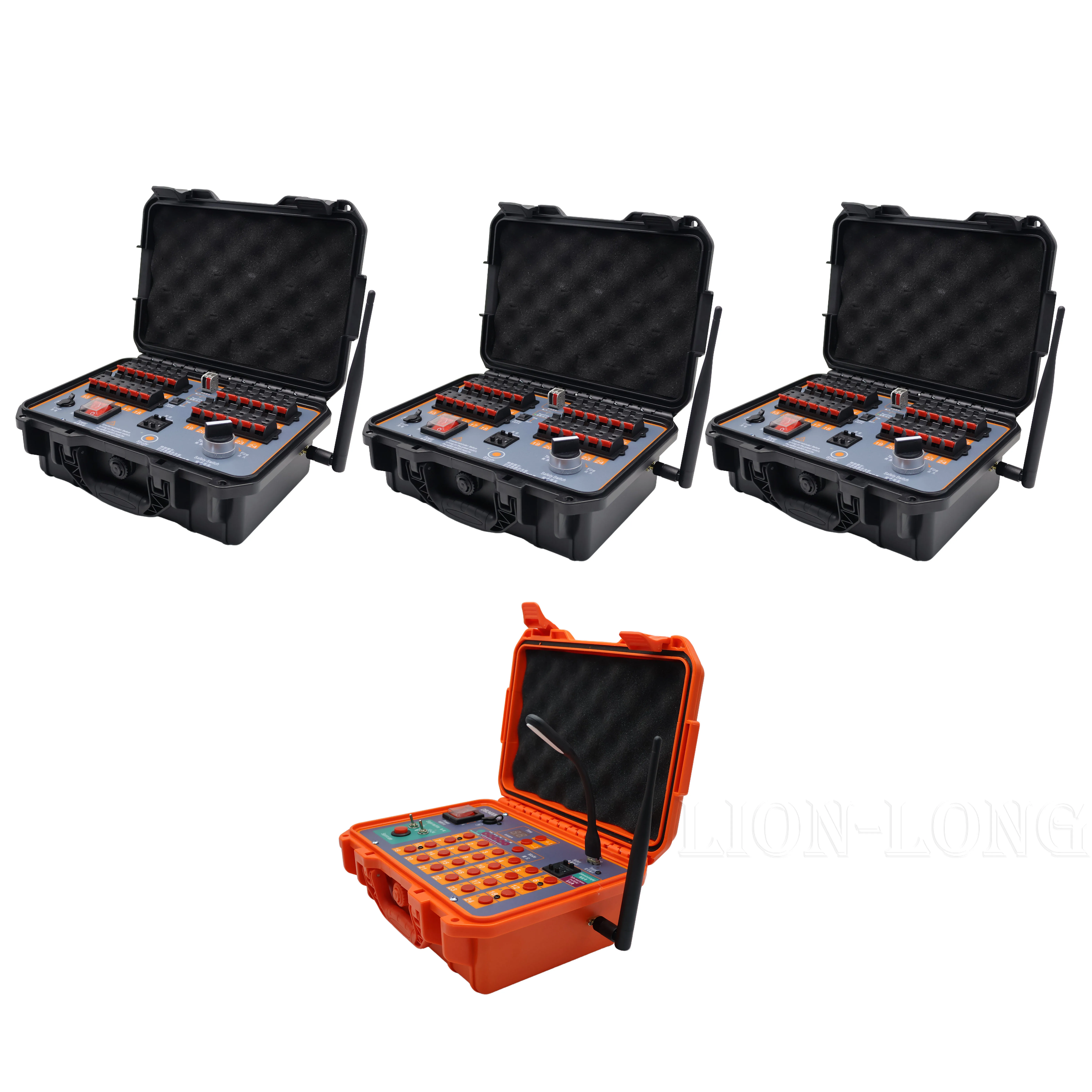 High-Performance 24 to 74 Cues Firework Firing System With 3 Wireless Receivers