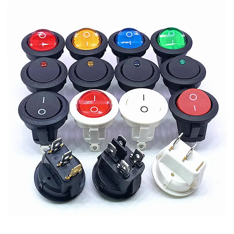 Переключатель включения-выключения 2/3 положения 2/3/4/6 булавки лодочный переключатель/рокерный переключатель для детской езды на игрушечных