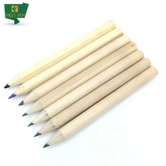 First Pen Brand 3.5' Natural Mini Wood Pencil For Kids