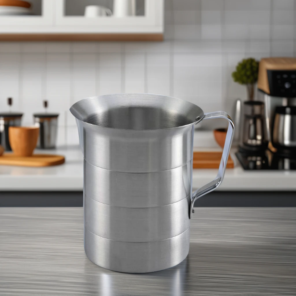 Aluminum Jug  Measuring Pitchers Espresso Coffee  Milk Pitcher With scale