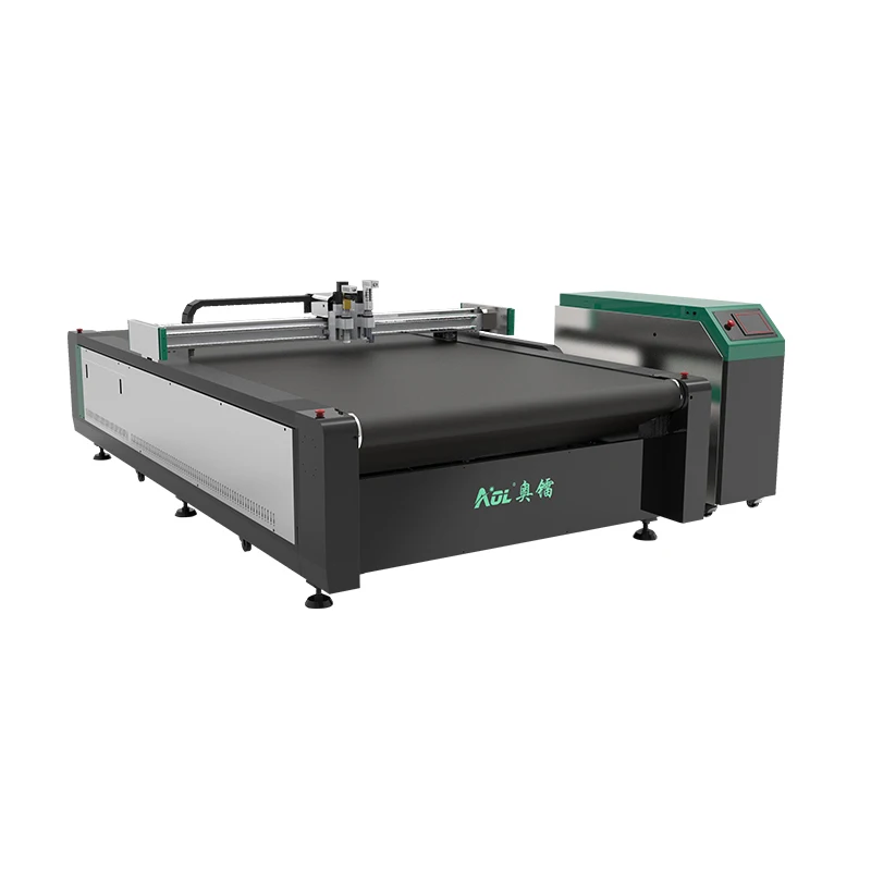 AOL company oscillating knife cnc leather footwear cutting machine