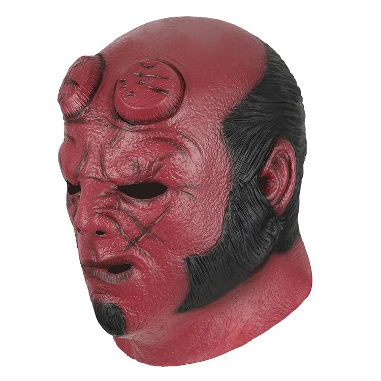 Halloween Latex Mask Headgear Hellboy Green Fish Monster Headgear Bar Dance Cosplay props