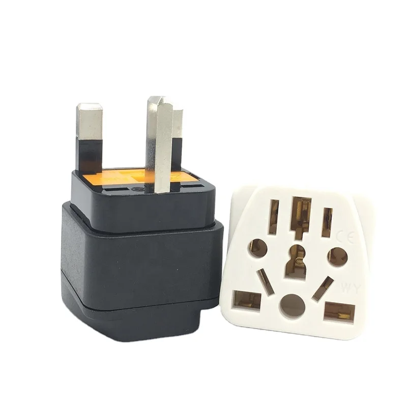 UK/Malaysia/Singapore Plug Universal Outlet change US/EU/AU/UK to UK travel wall adapte with 13A fuse plastic Plug