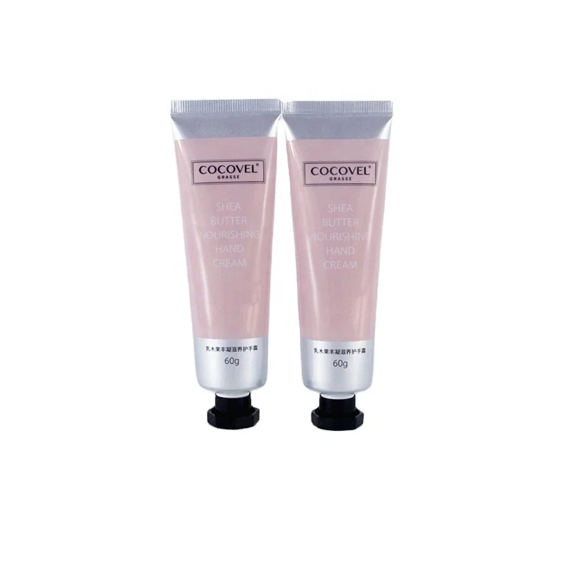 60ml silver abl tube laminate for hand cream tube packaging customer logo beautiful pink offset printing aluminum cosmetic tube