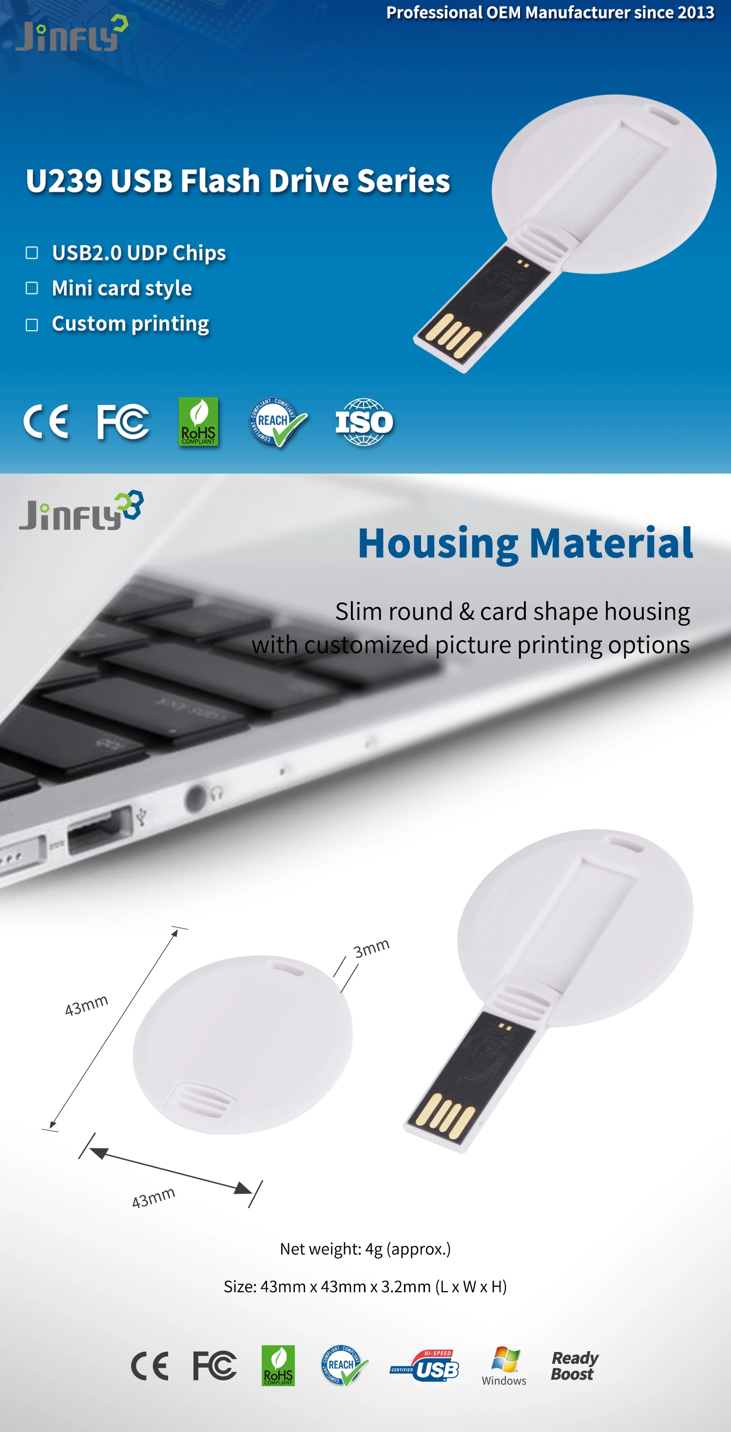 JINFLY CE ROHS FCC 64GB 16GB 8GB 4GB Smiley Round Card Usb Flash Drive 2.0 Pendrive Personalizado Usb Flash Drive 32Gb Cartoon