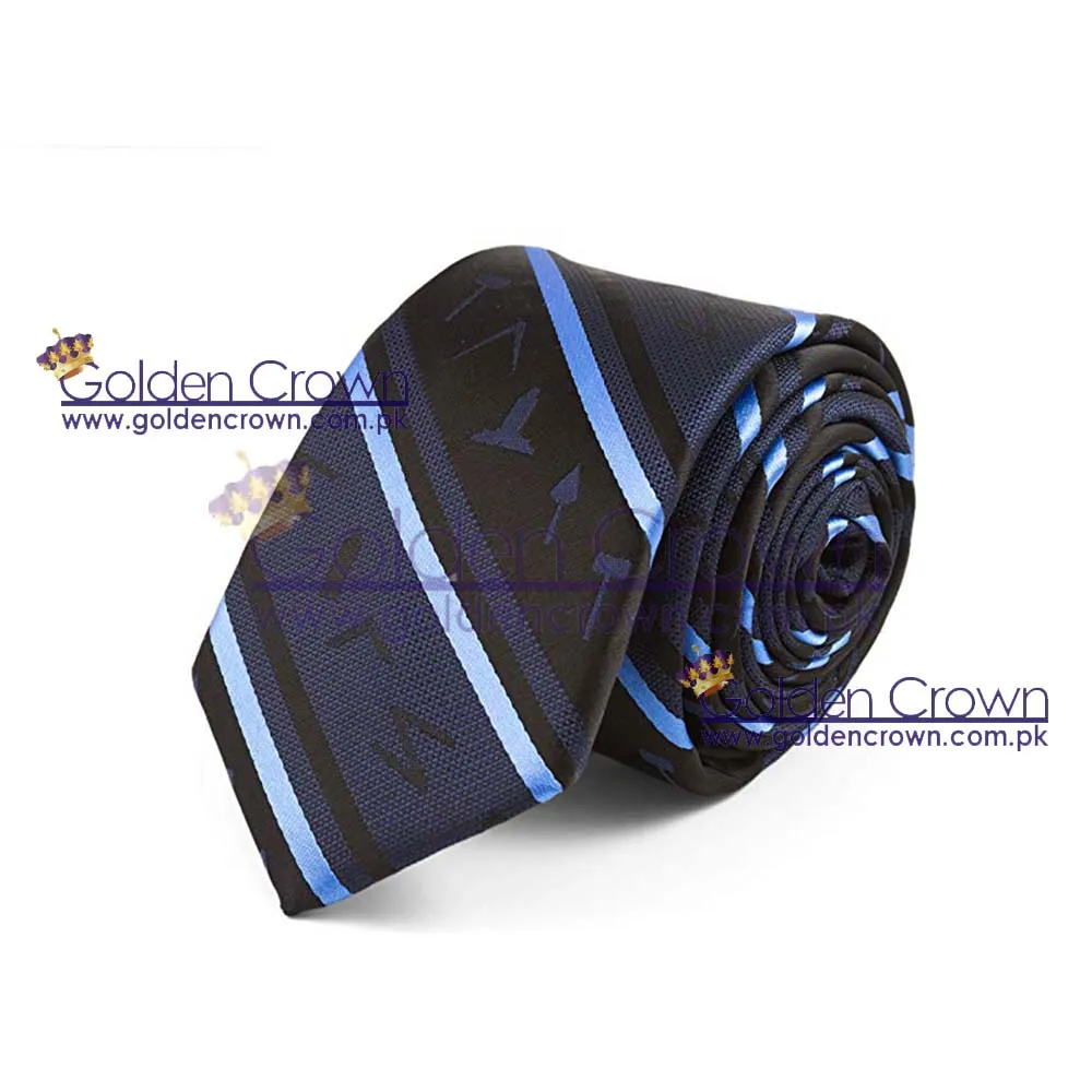 Blue Lodge Masonic Regalia Tie 100% Silk Jacquard Necktie with Fashionable Woven Style Supplied with Gift Box