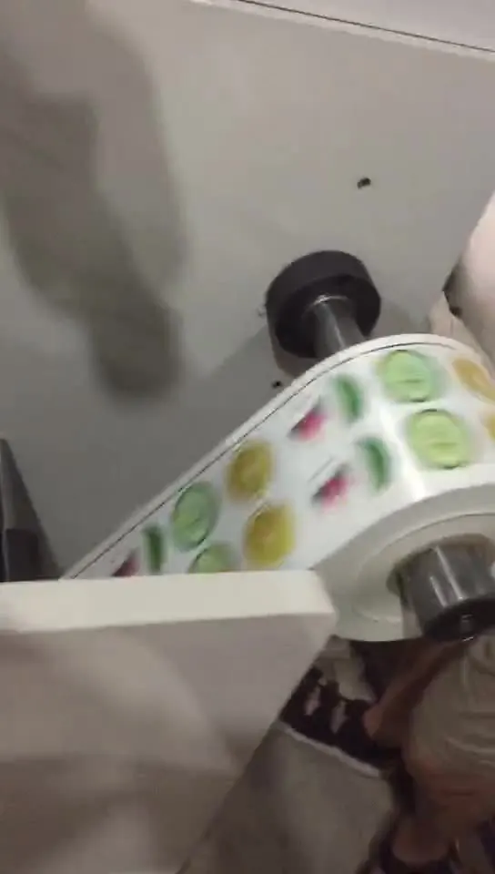 Automatic Flexo Self-Adhesive Label Flexo Printing Machine Multicolor Self-adhesive Label Paper Roll Flexographic New