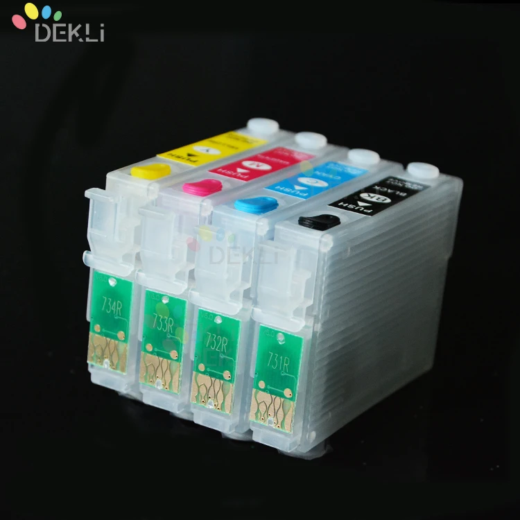 4 Colors Printer ink cartridge for Epson SX200 SX205 SX215 SX218 Refilled ink Cartridge