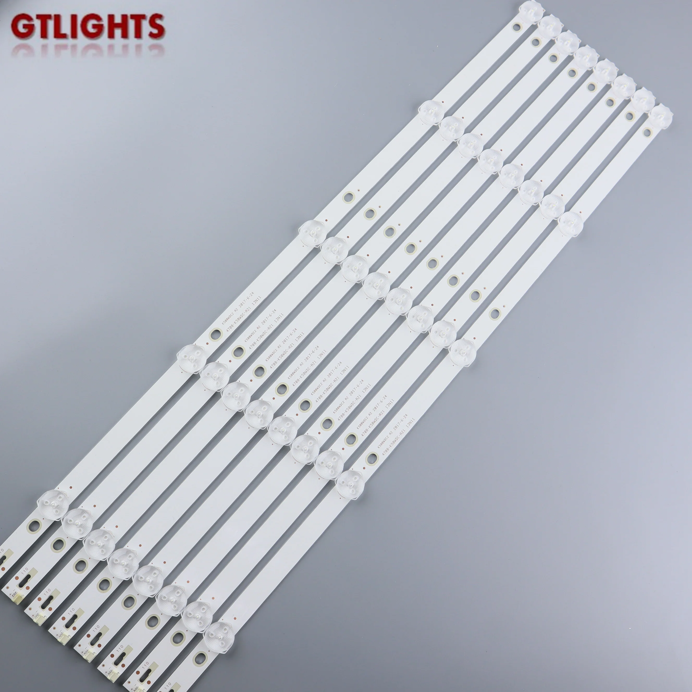 Led Tv Backlight Light Bar K500Wdc2 A2 4708-K50Wdc-A2113N01 6V Led Lights Bar 485Mm Trial Barra Led Led Backlight Strip