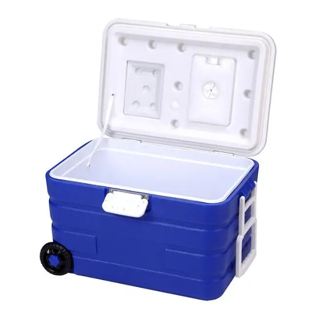 40 л колесный ящики для хранения с ручкой автомобиля автохолодильник коробка рыбалки кулер