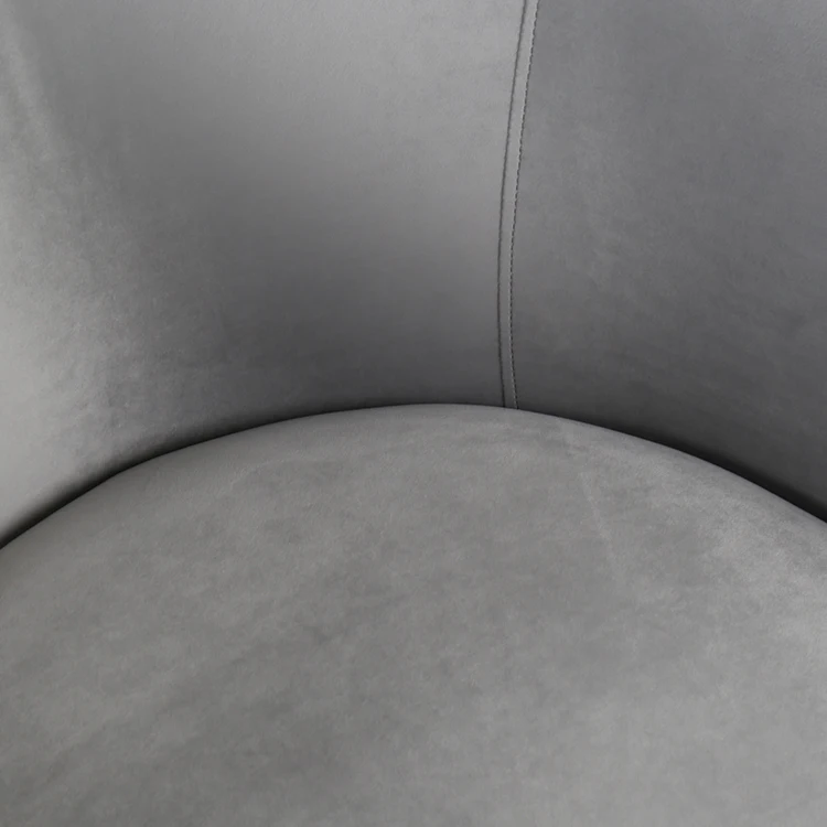 Home Furniture Modern Velvet Fabric Stainless Steel Chair Furniture