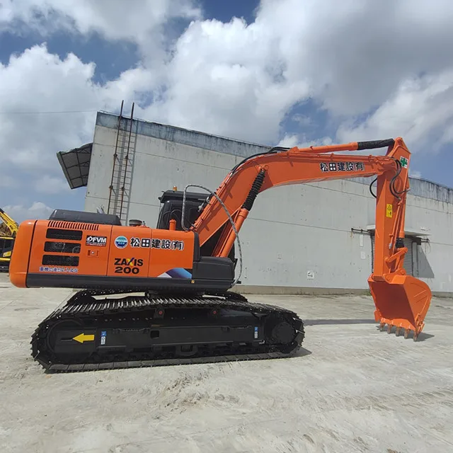 Great Condition Used Excavators Hitachi ZAX200-3G Original 20 Ton Hydraulic Excavators Crawler Excavators HITACHI ZAX 200-3G